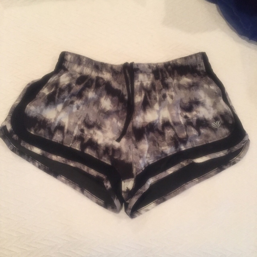 Black/White/grey watercolor print Jogging Shorts
